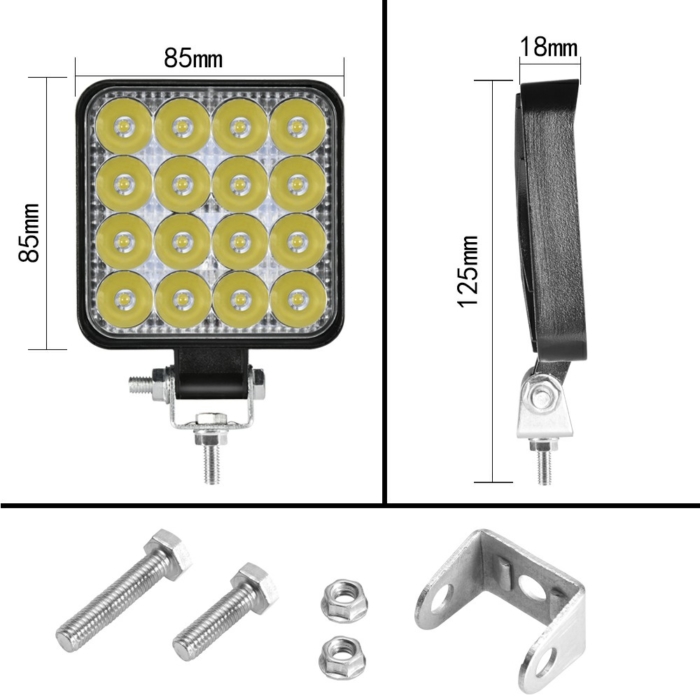 Լուսարձակ 48W - 12/24V 16SMD